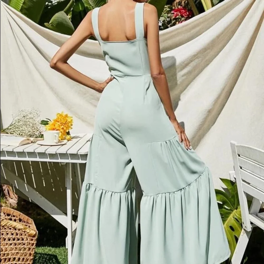 MINT GREEN ROMPER - Picture 2 of 2